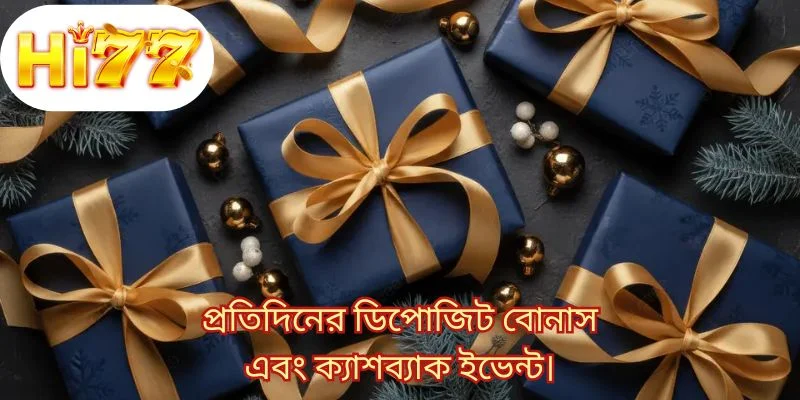 প্রতিদিনের ডিপোজিট বোনাস এবং ক্যাশব্যাক ইভেন্ট।