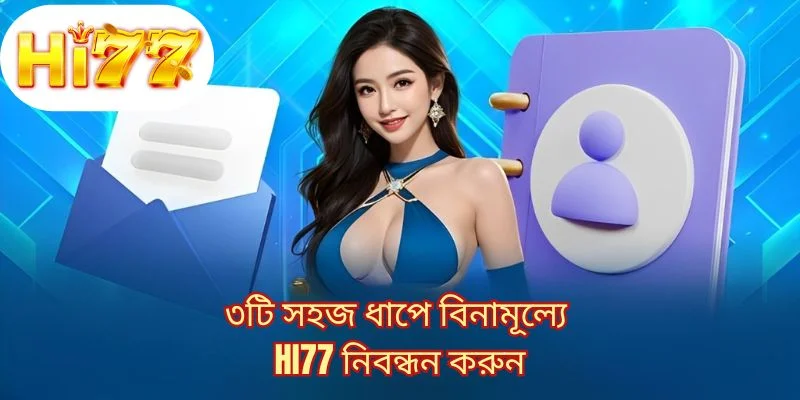 ৩টি সহজ ধাপে বিনামূল্যে HI77 নিবন্ধন করুন